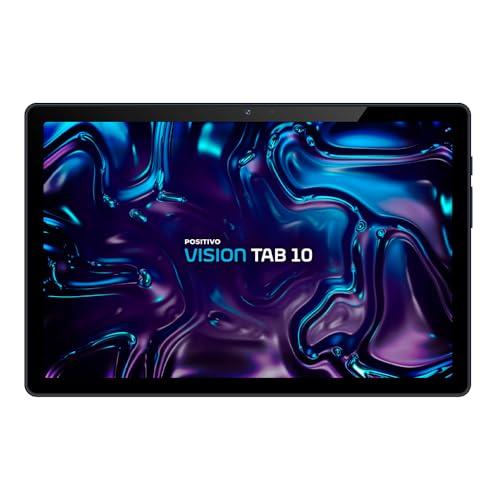         Tablet Positivo Vision TAB 10 com Capa Teclado 4GB RAM 128GB Armazenamento, Octa-Core, 13MP  Selfie 5MP, Bateria 6000mAh, Tela 10.1 HD, Wifi AC e 4G, Full Lamination - Preto       